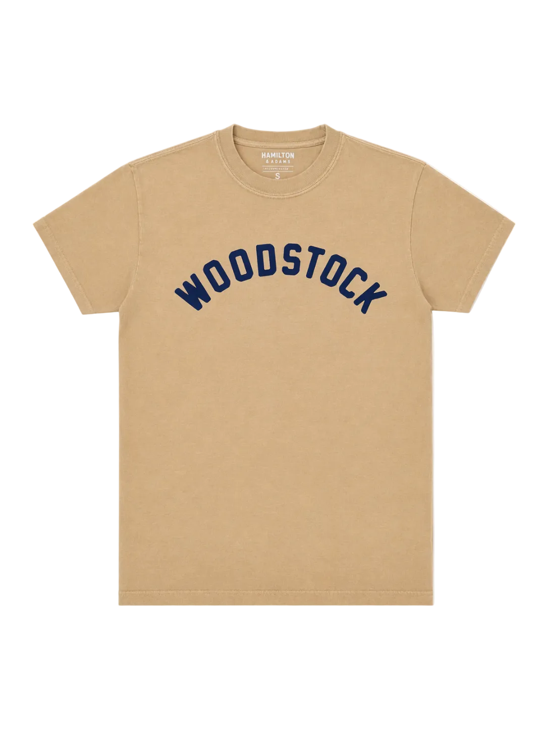 Woodstock Arch Tee - Mustard / Navy