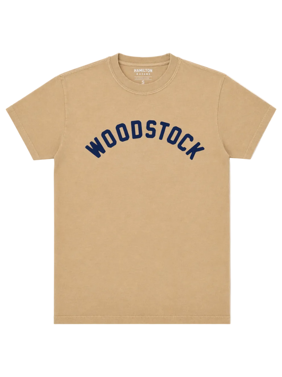 Woodstock Arch Tee - Mustard / Navy