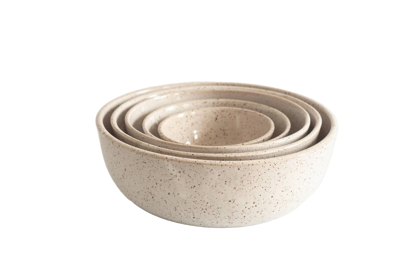 Set of 5 Nesting Bowls- White