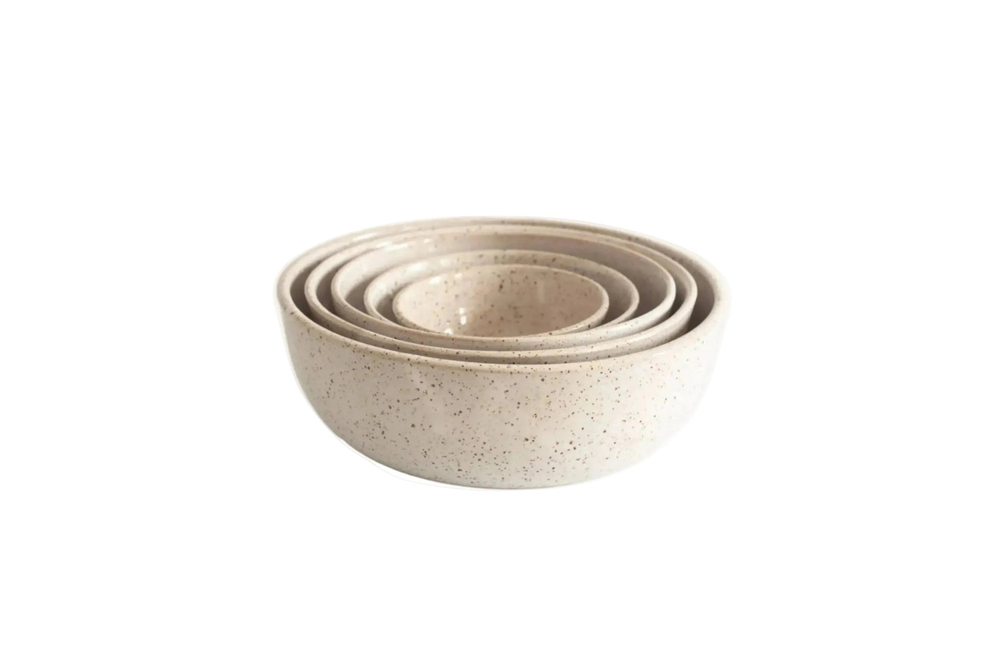 Set of 5 Nesting Bowls- White