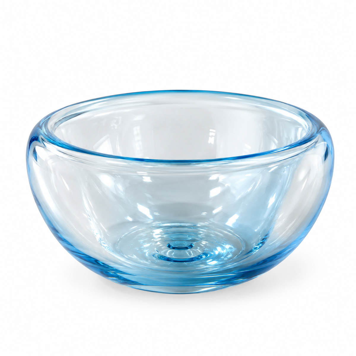 Glass Snack Bowl - Aqua