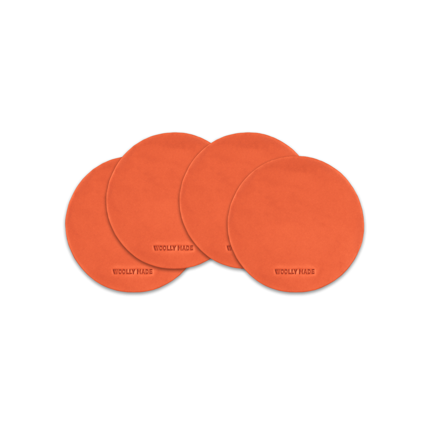 Woolly Made Leather Coasters (Set of 4)