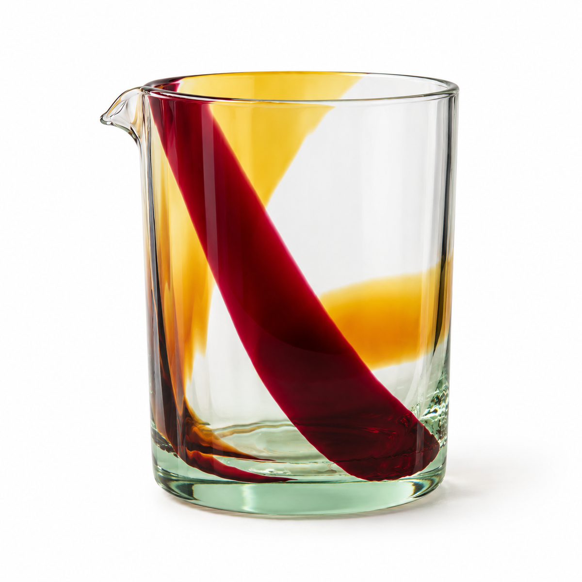 Crimson and Amber Speakeasy Mixing Glass
