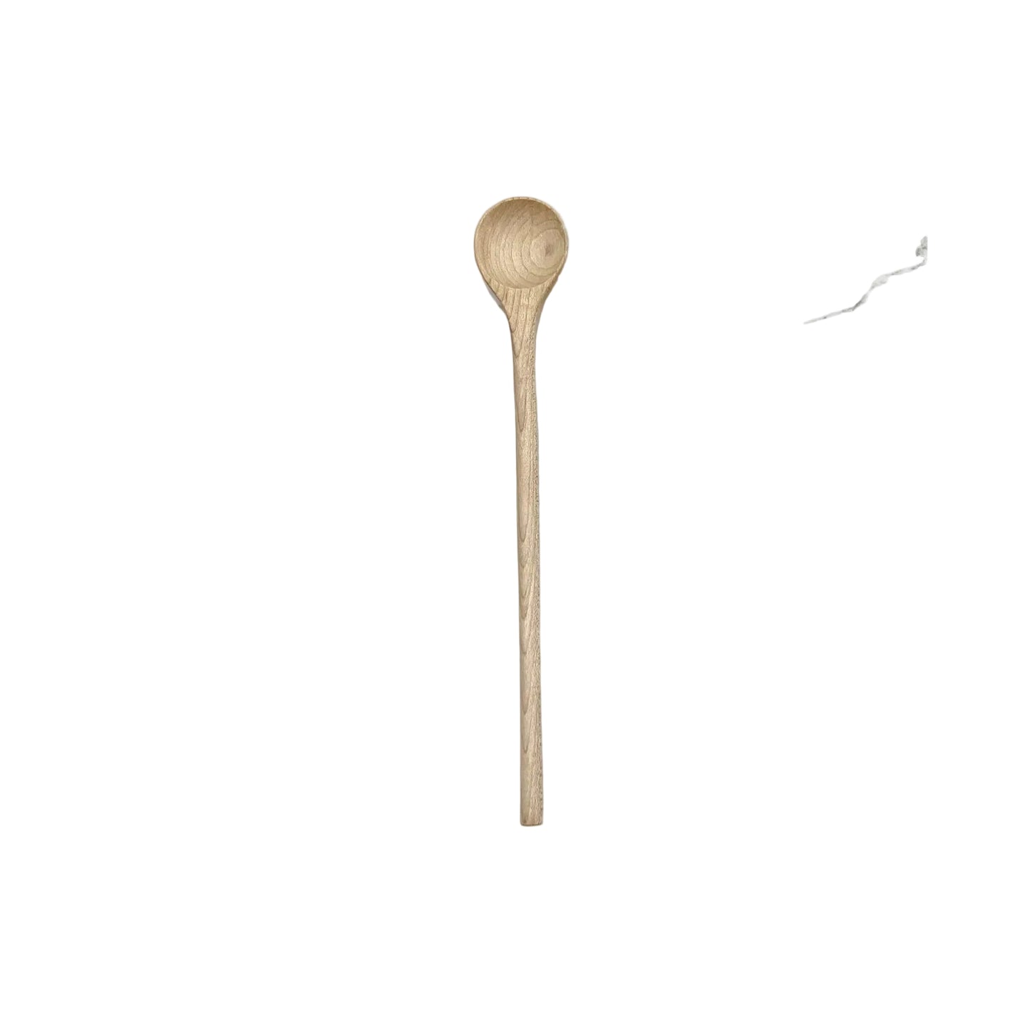 Wooden spoon on a white background