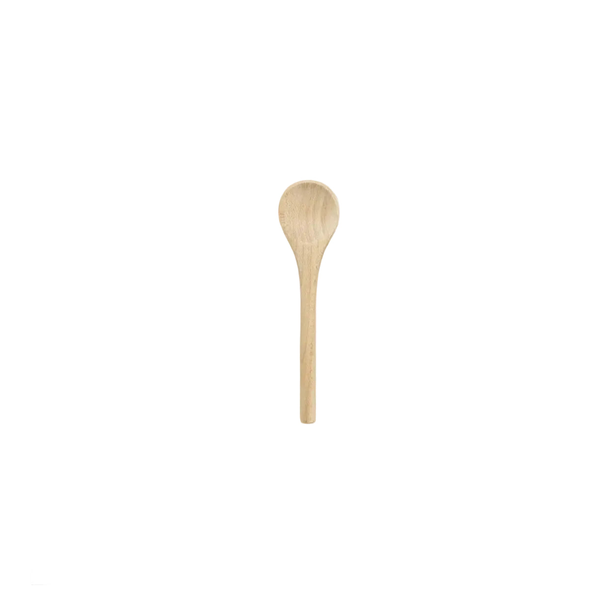 Wooden spoon on a white background