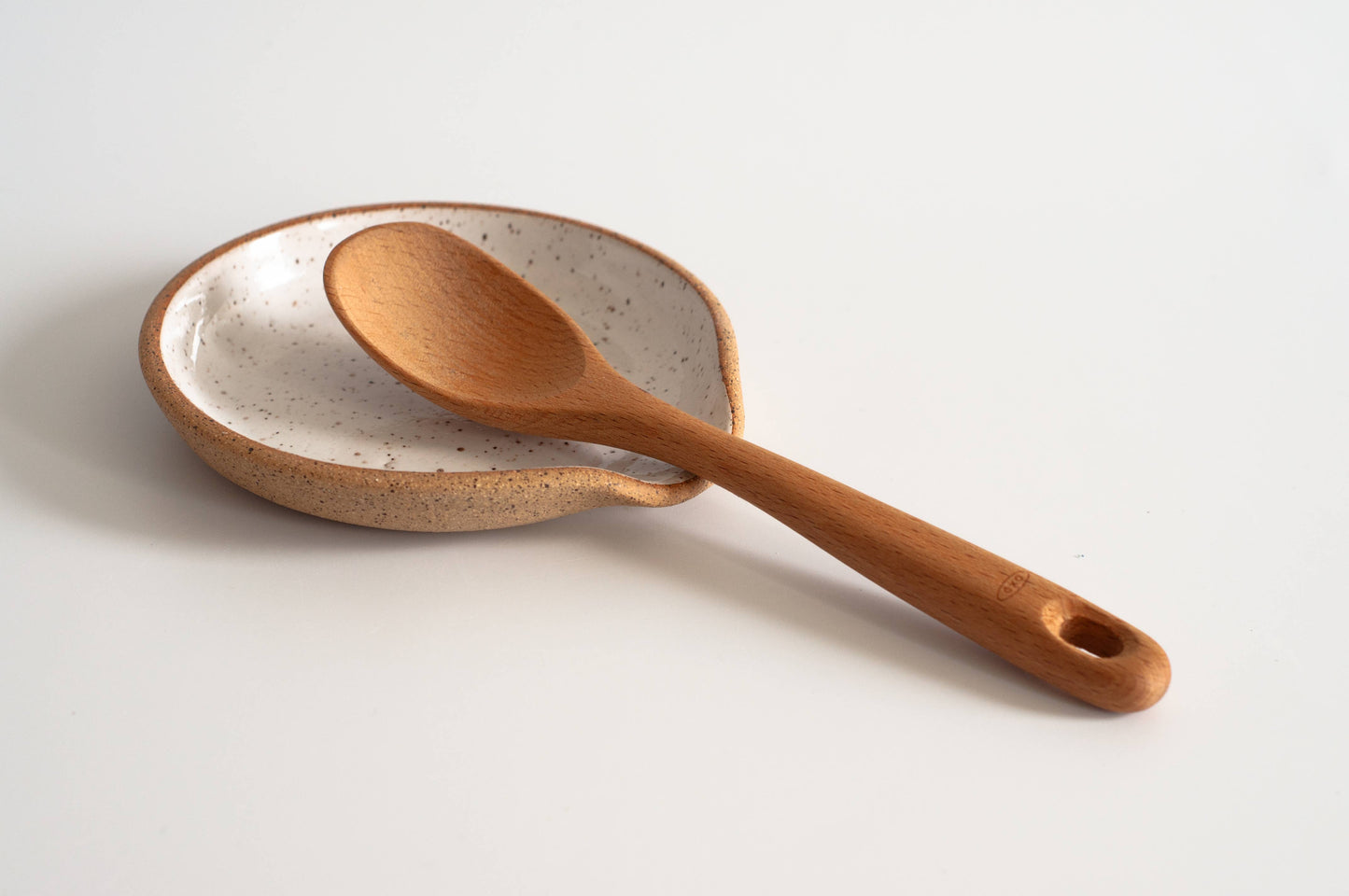 Spoon Rest: Nude/white