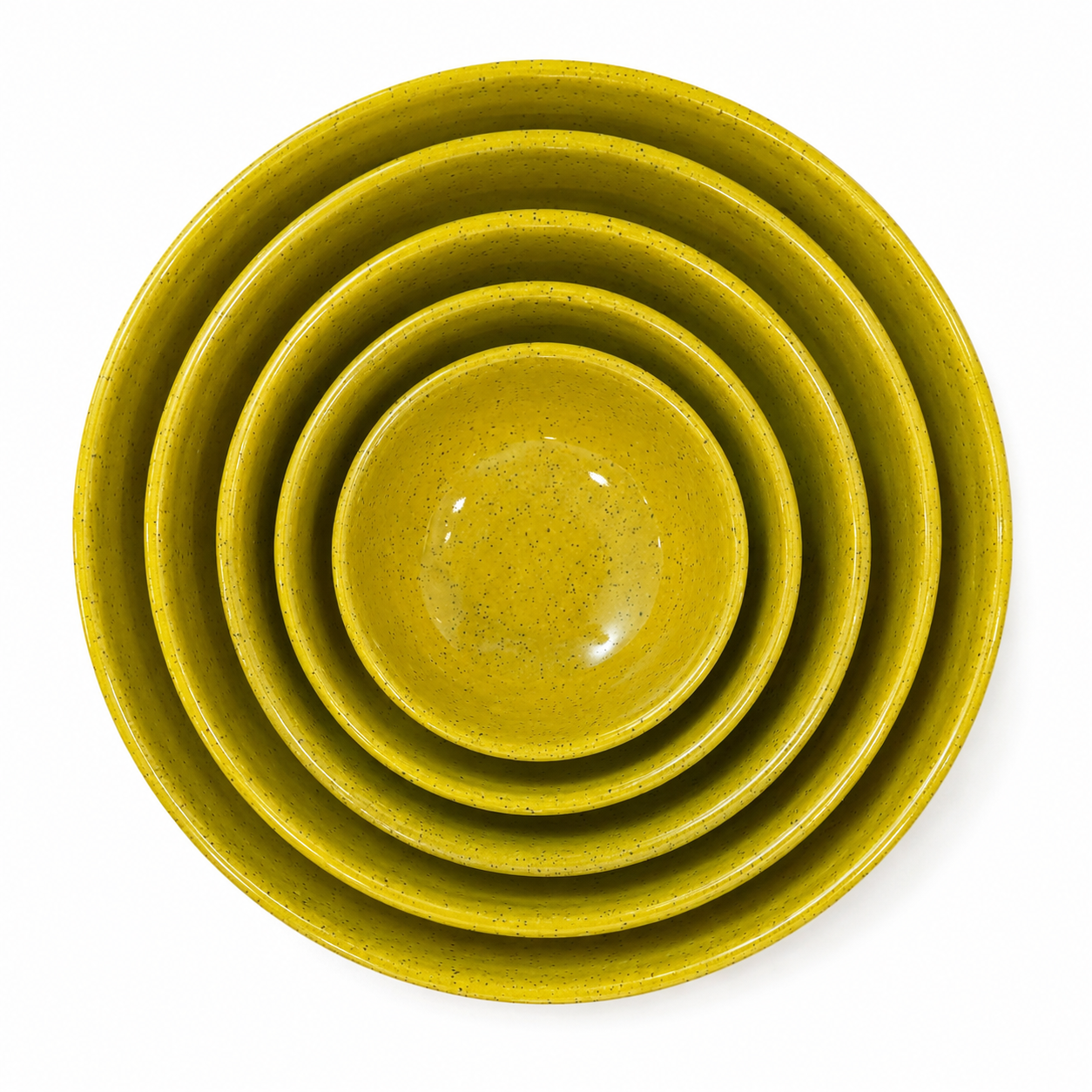 Set of 5 Nesting Bowls- Yellow