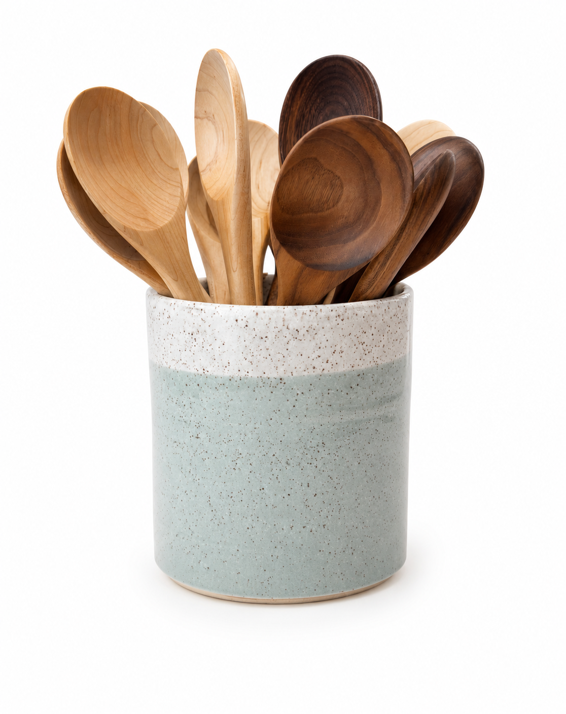 Kitchen Utensil Holder: Light Blue
