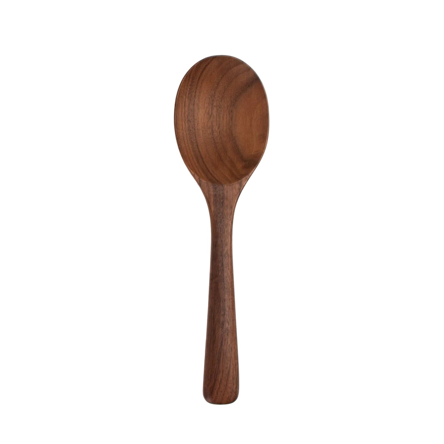 Wooden spoon on a white background
