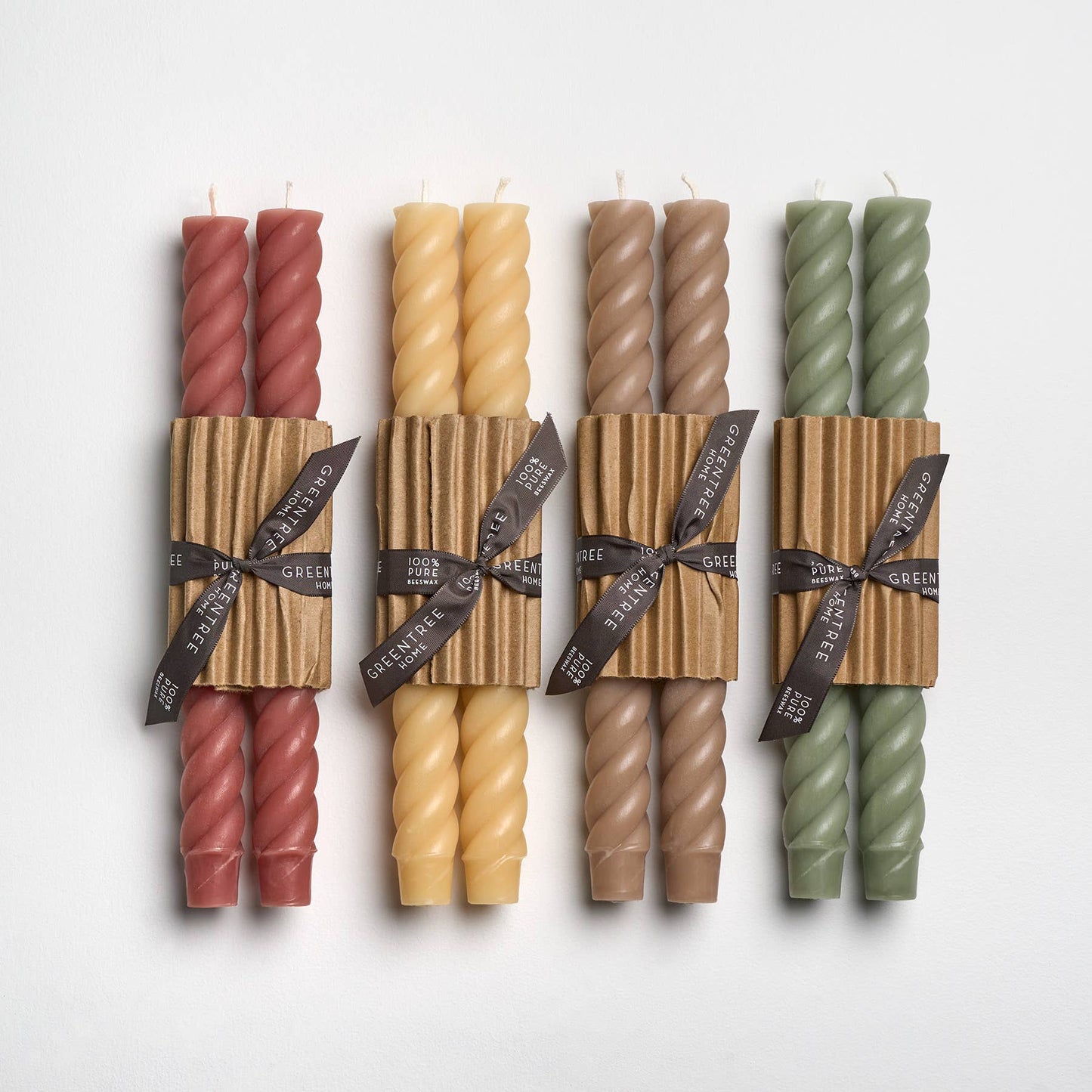 10" Rope Tapers Candles: Eucalyptus