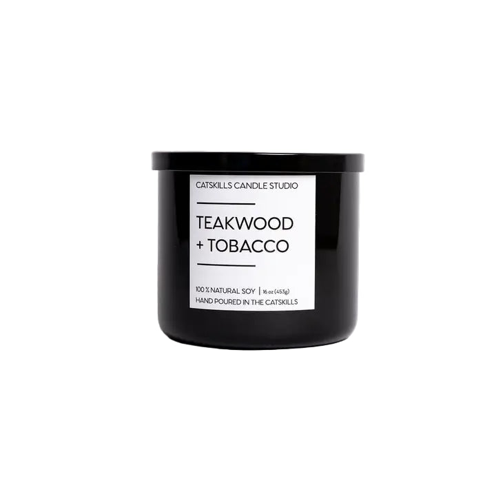 Teakwood + Tabacco Candle - 16oz