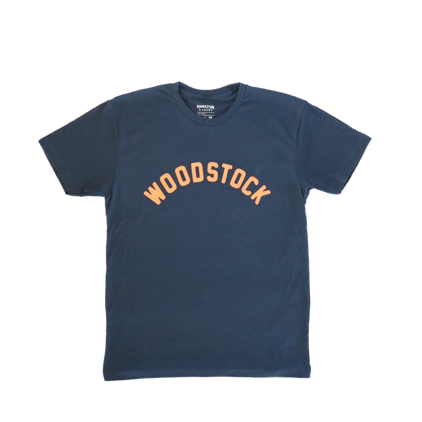 Woodstock Arch Tee - Navy/Orange