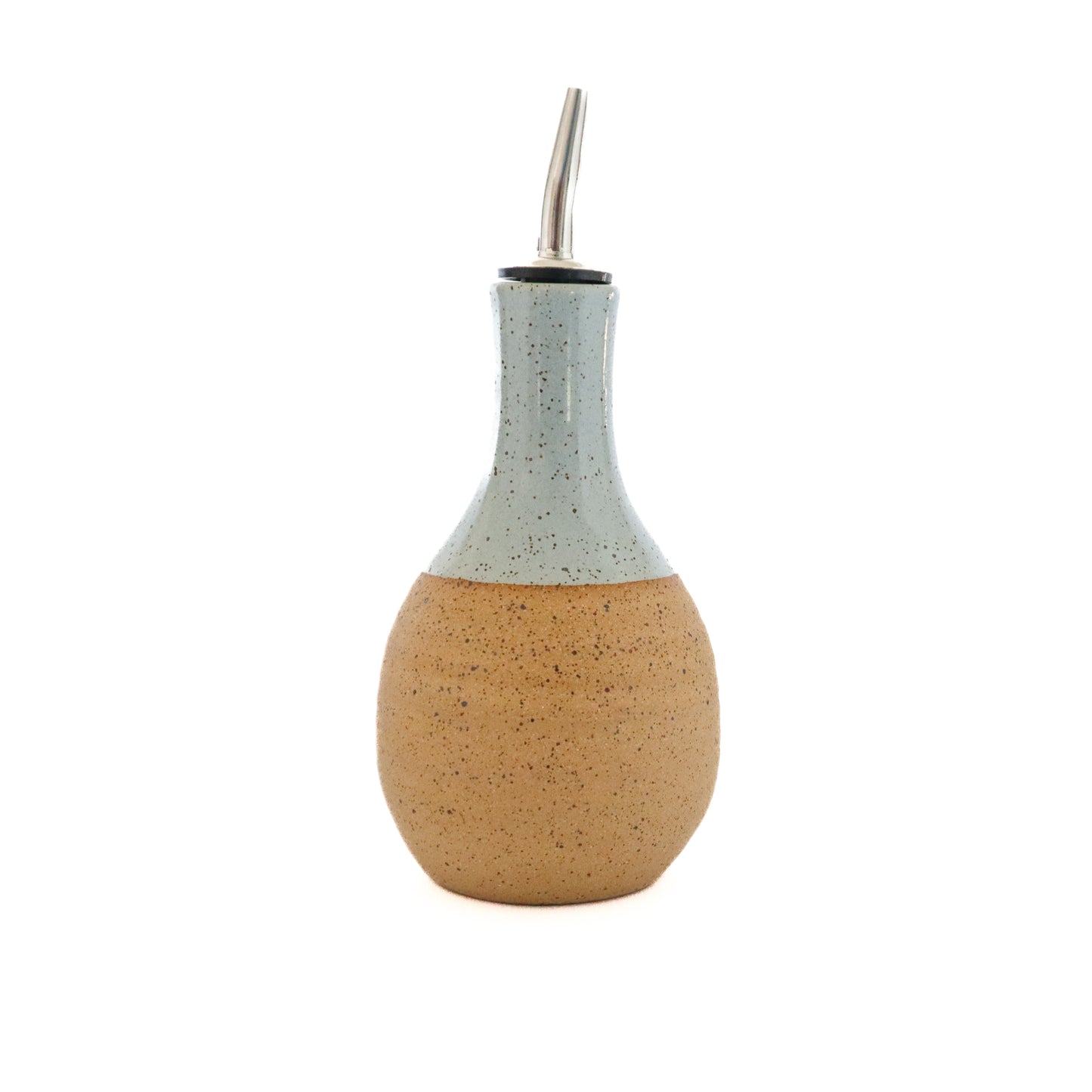 Ceramic Oil Cruet - Light Blue + Nude