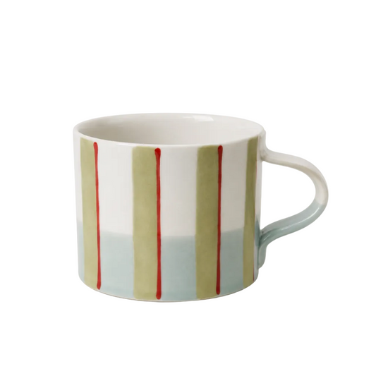 Color Play Mug - Turquoise, Olive, Cherry