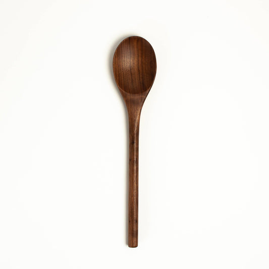 12’’ Walnut Wooden Oval Spoon