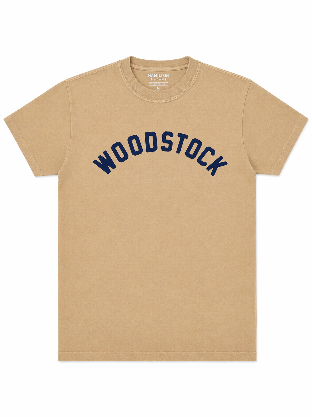 Woodstock Arch Tee - Mustard / Navy