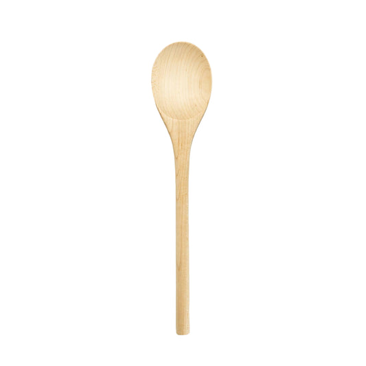 12" Maple Wooden Oval Spoon