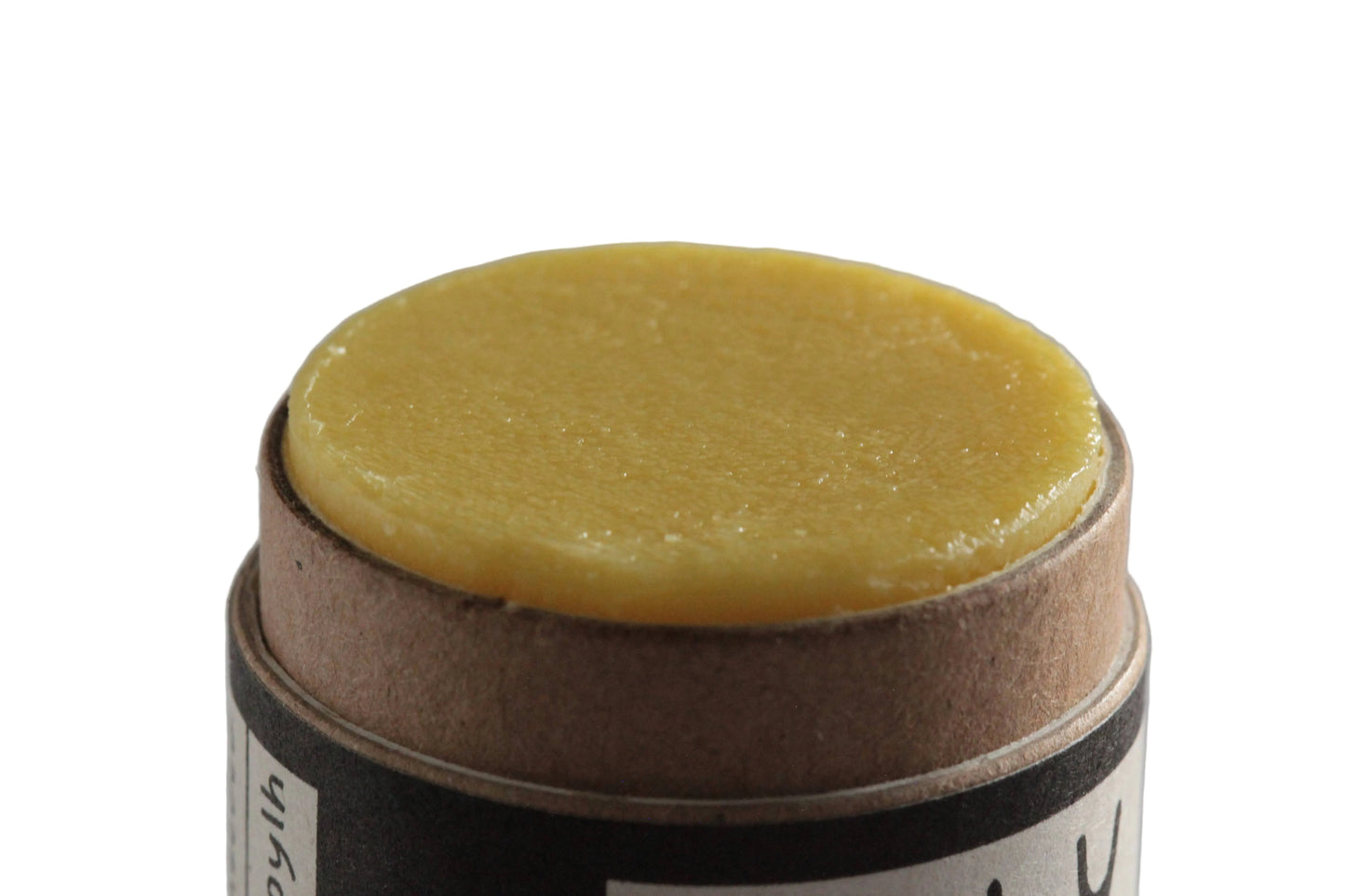 Beeswax product on a gray background