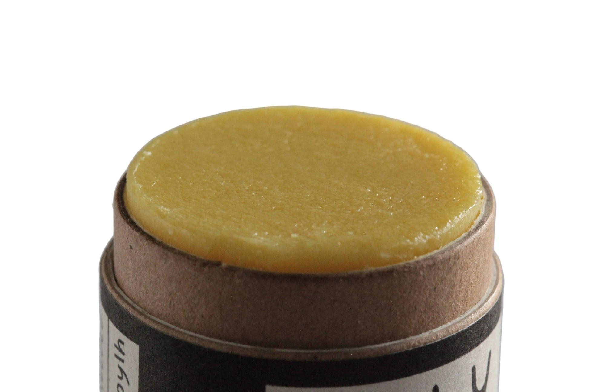 Beeswax product on a gray background