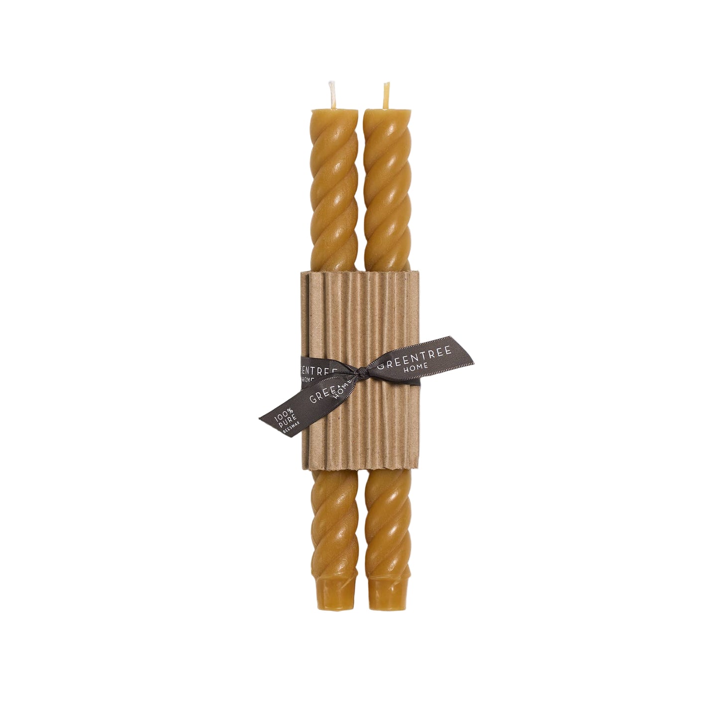 10" Rope Taper Candles: Natural