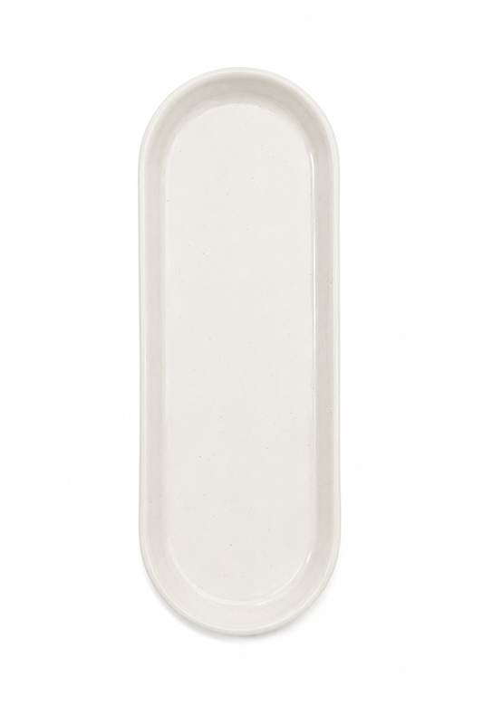 Large Nesting Tray - White Speckle