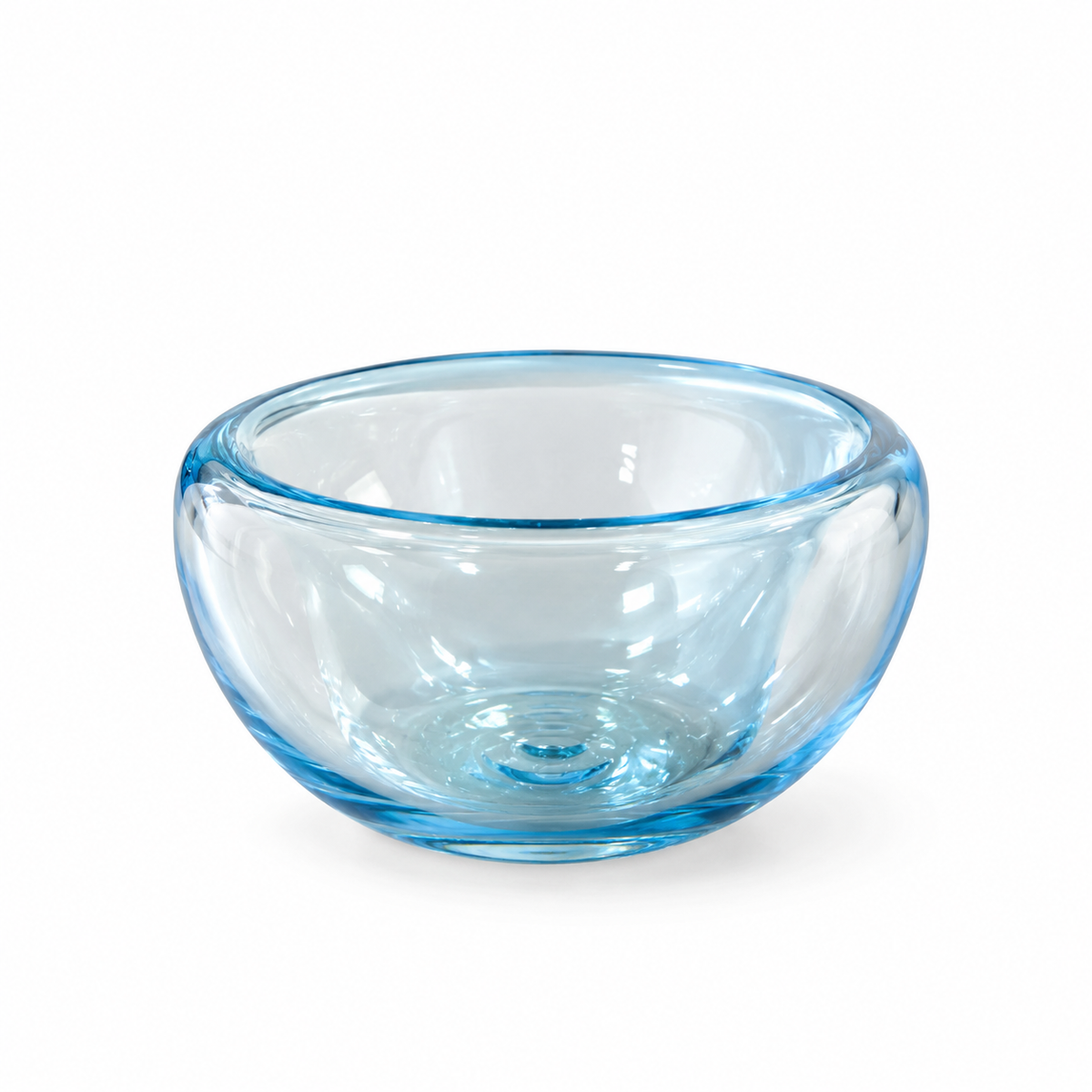Glass Snack Bowl - Aqua