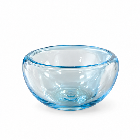 Glass Snack Bowl - Aqua