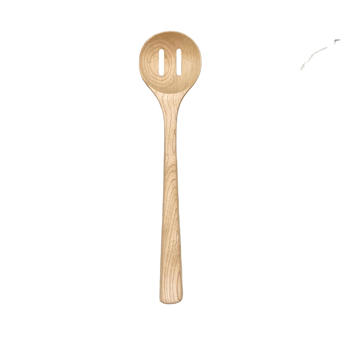 12" Maple Wooden Slotted Spoon
