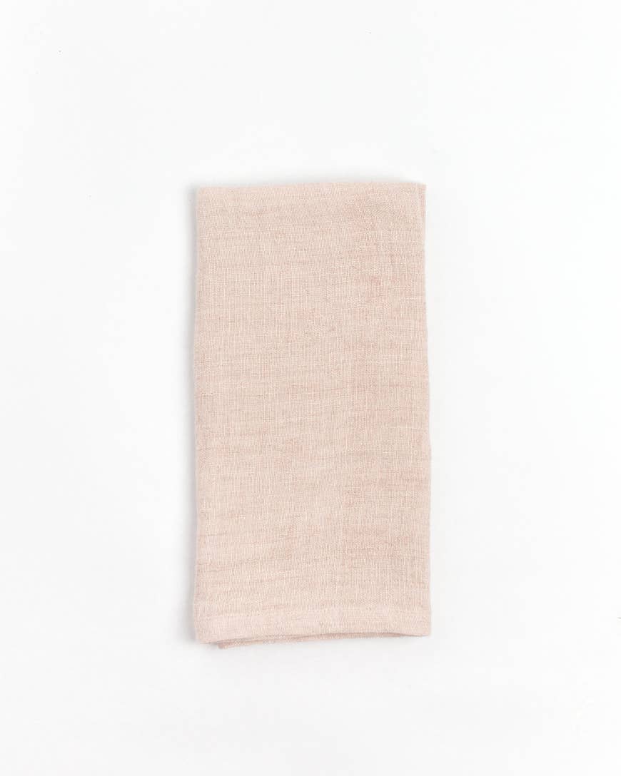 Stone Washed Linen Hemmed Napkin (Set of 2)