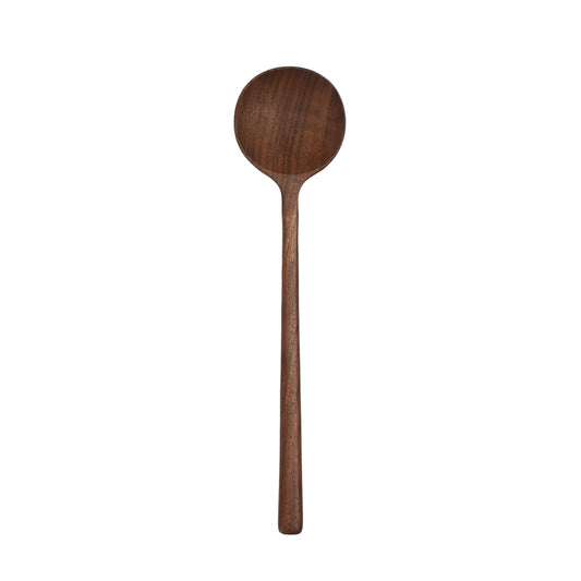 Wooden spoon on a white background