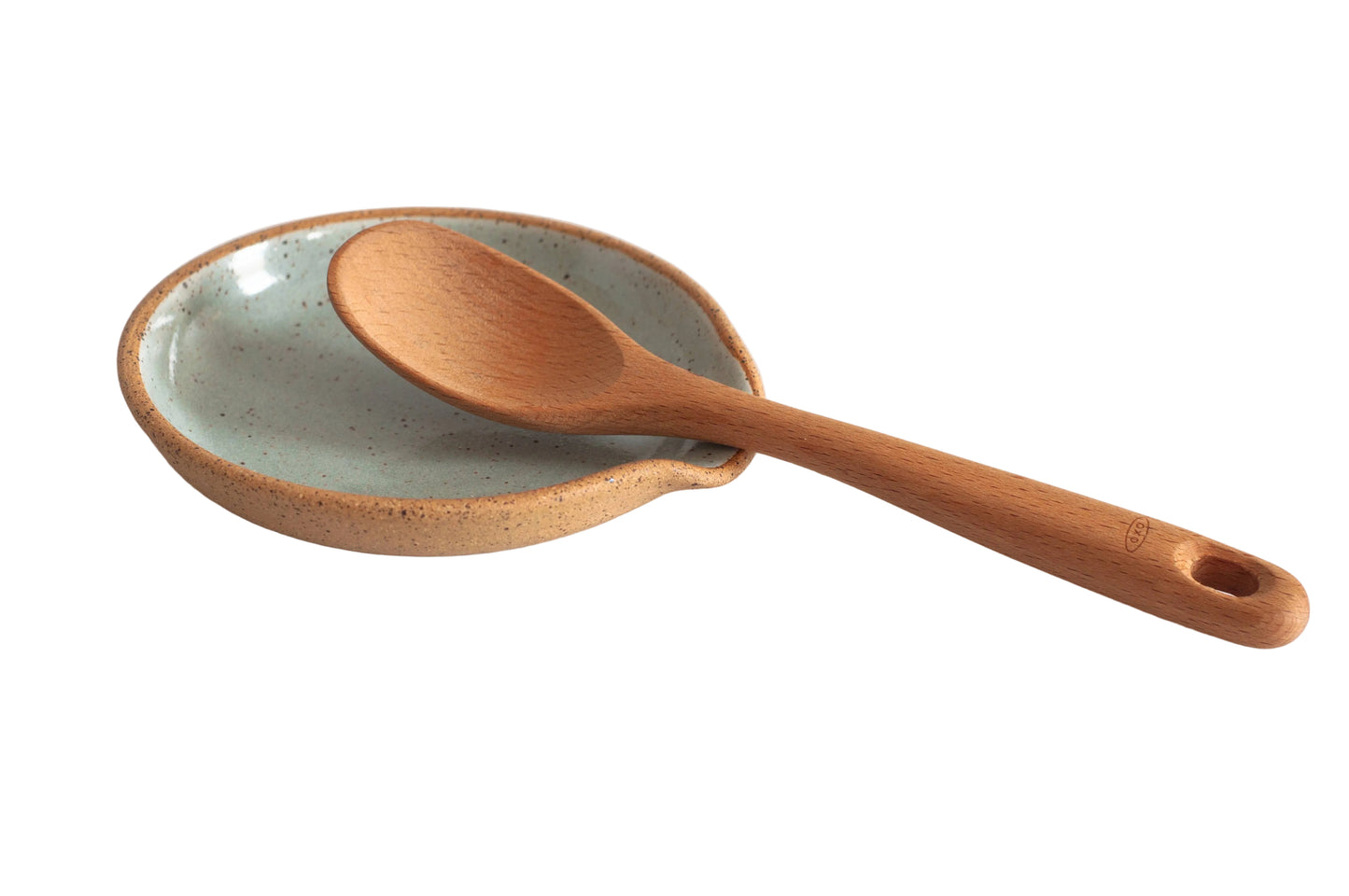 Spoon Rest: Nude/Light Blue