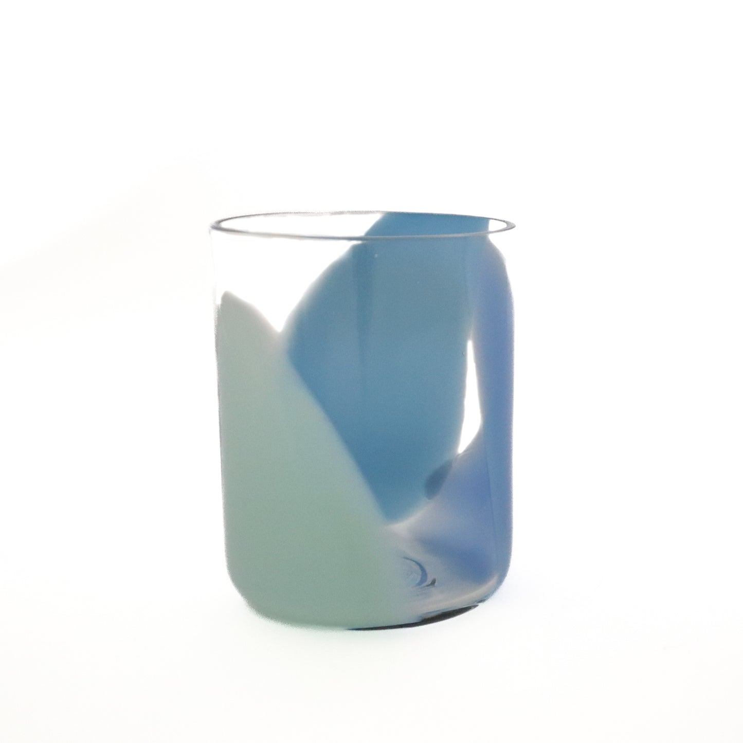 Steel Blue, Opaque Blue and Mint Color Splash Cup