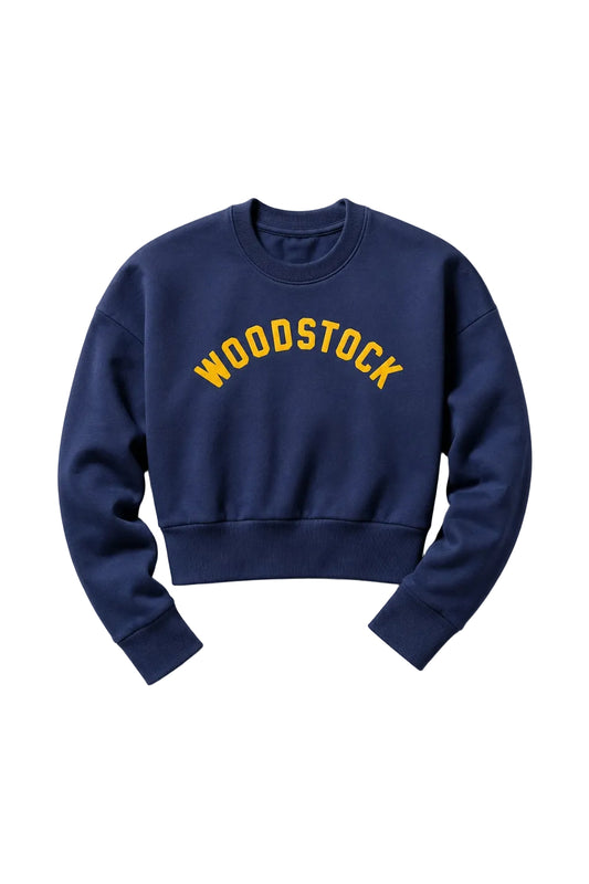 Women's Woodstock Arch Sweatshirt - Navy / Mustard