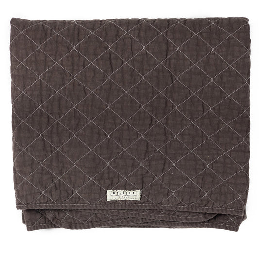 Garment Dyed Throw Blanket - Espresso