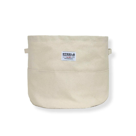 Large Round Canvas Storage Bin