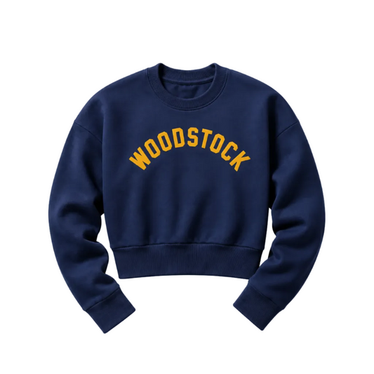 Women's Woodstock Arch Sweatshirt - Navy / Mustard