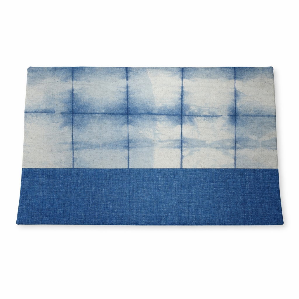 Indigo Batik Hmong + Denim Lounge Pillow Cover (16x24)