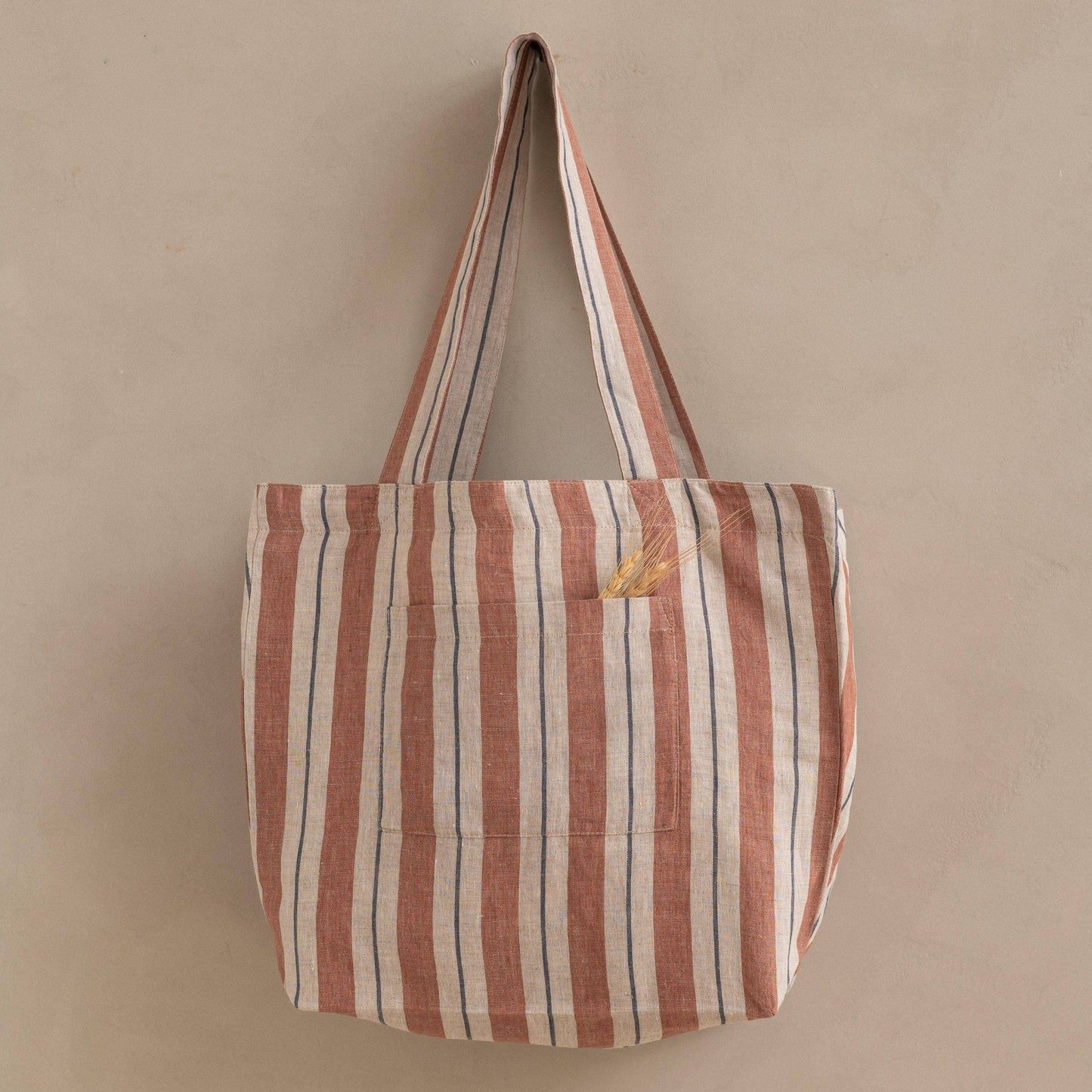 Linen Blue Segue Tote Bag