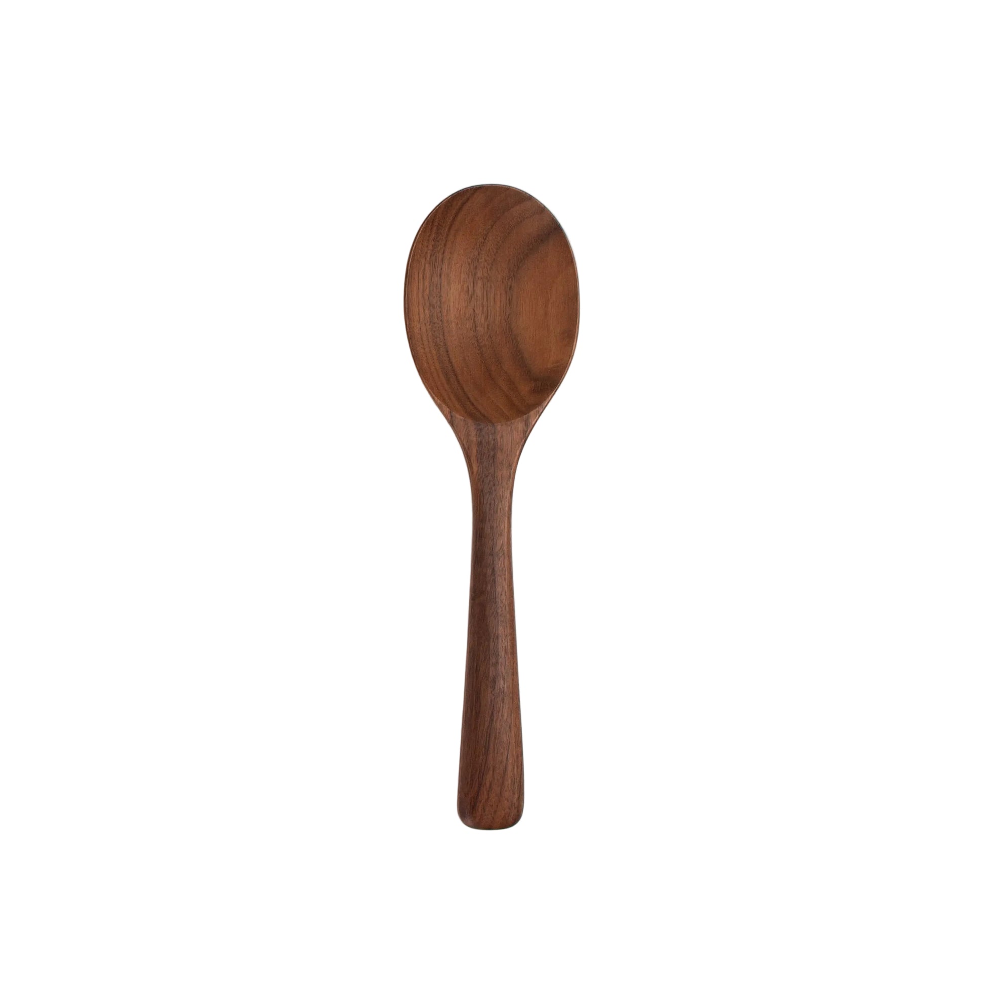 Wooden spoon on a white background