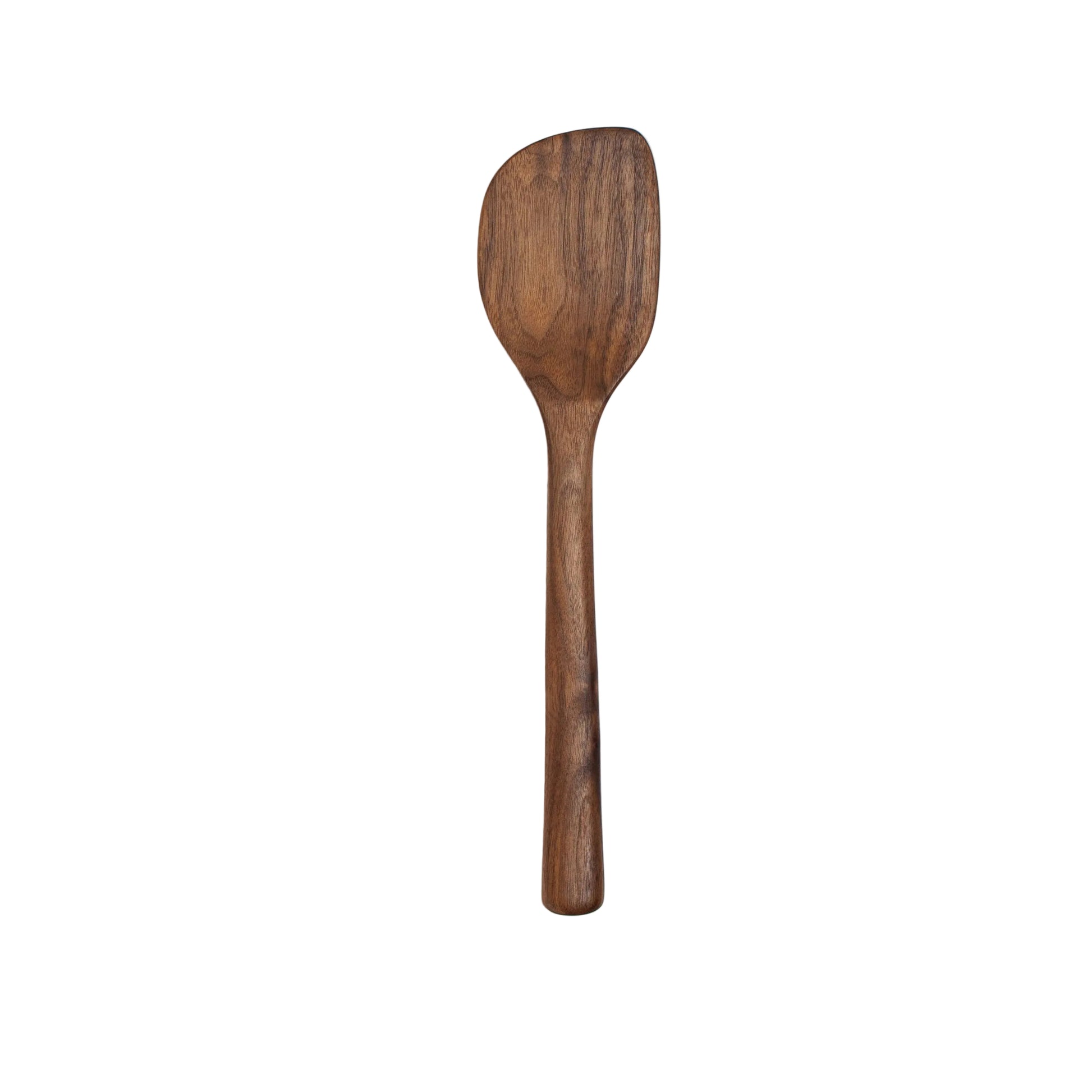 Wooden spoon on a white background