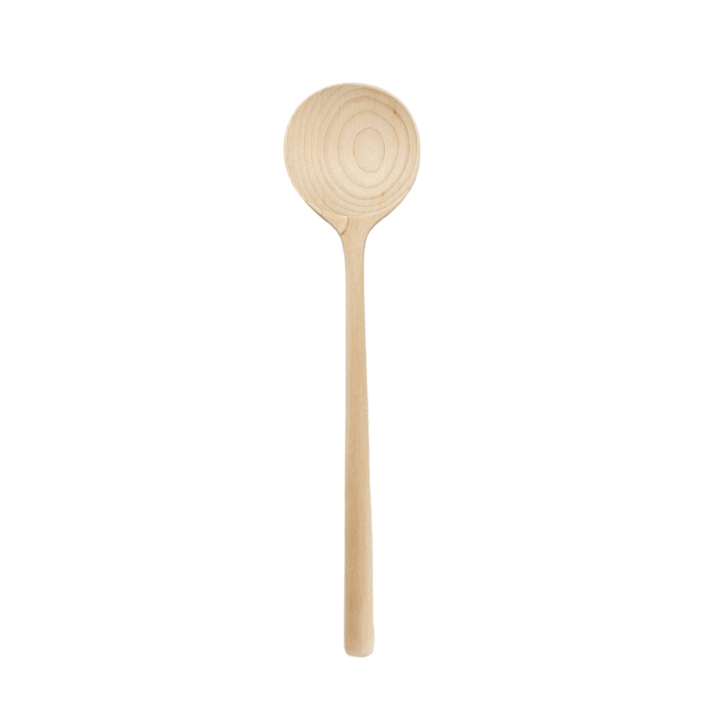 12" Maple Wooden Round Spoon