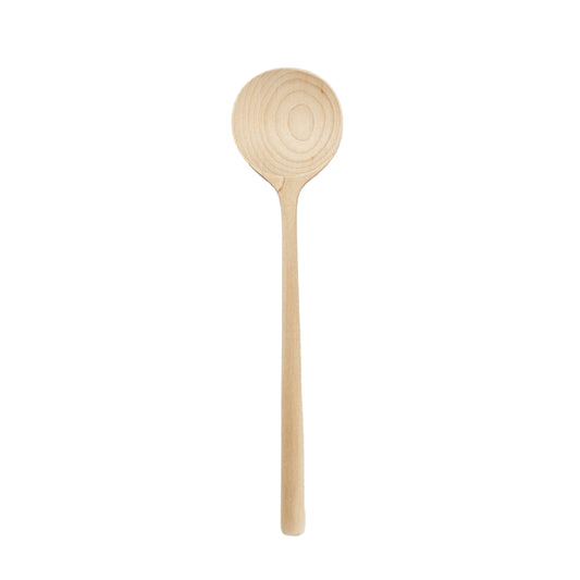 12" Maple Wooden Round Spoon