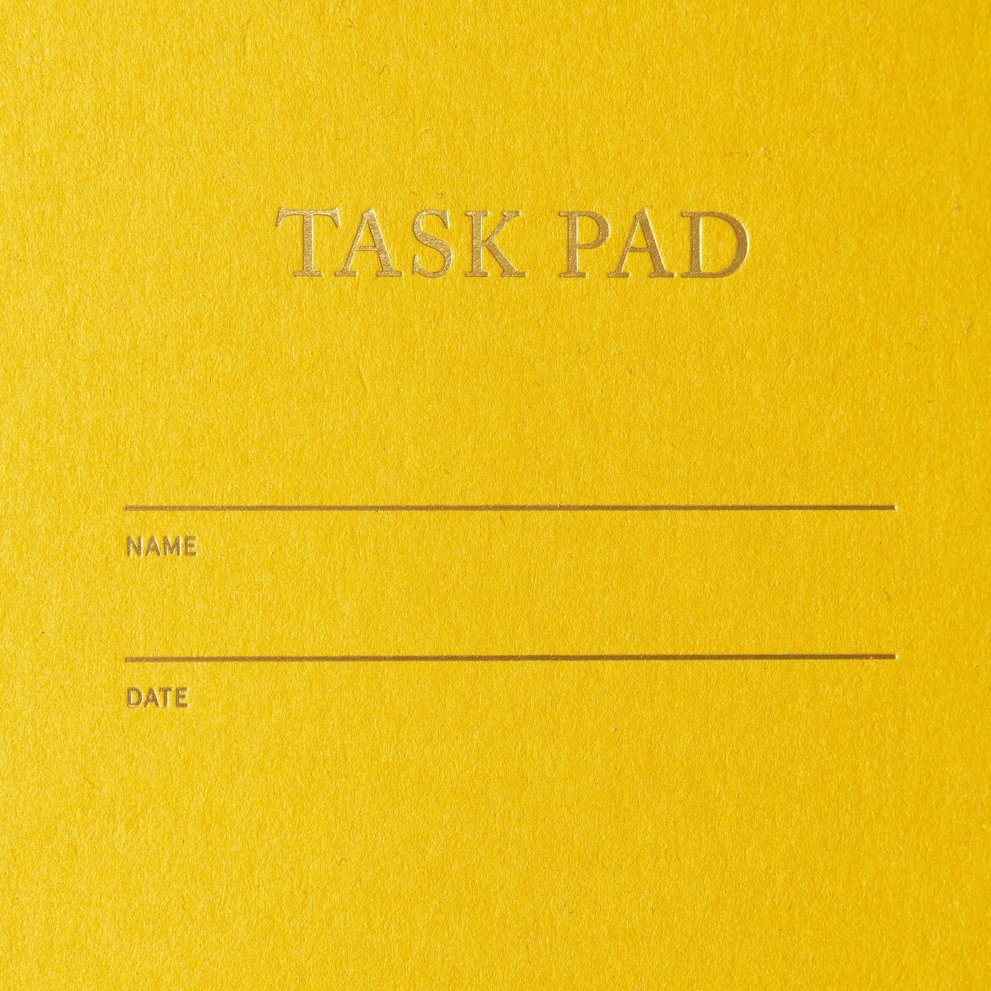 Task Pad Notebook - Mustard