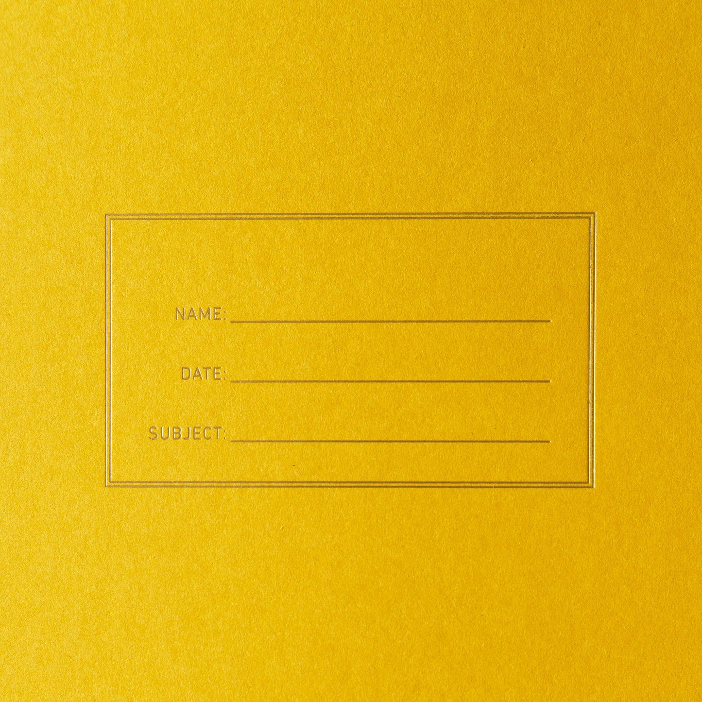 Standard Notebook - Mustard