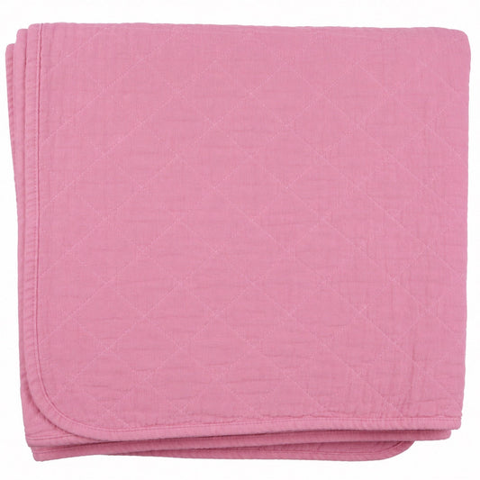 Garment Dyed Throw Blanket - Dusty Rose
