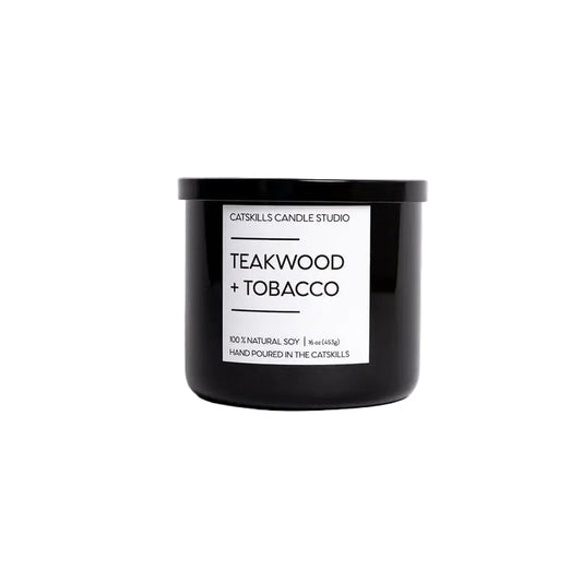 Teakwood + Tabacco Candle - 16oz
