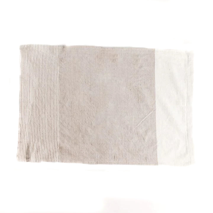 Chesapeake Tea Towel - Stone with Natural