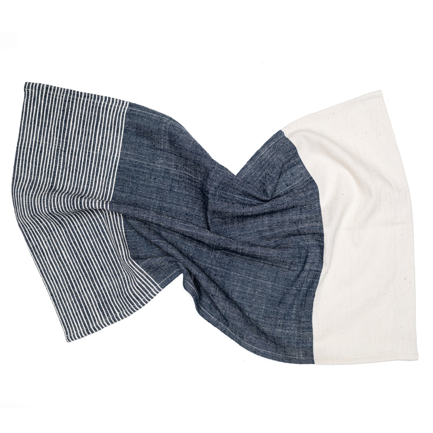 Chesapeake Tea Towel - Navy with Natural