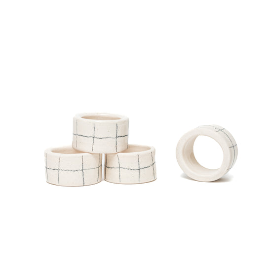Pencil Grid Napkin Ring