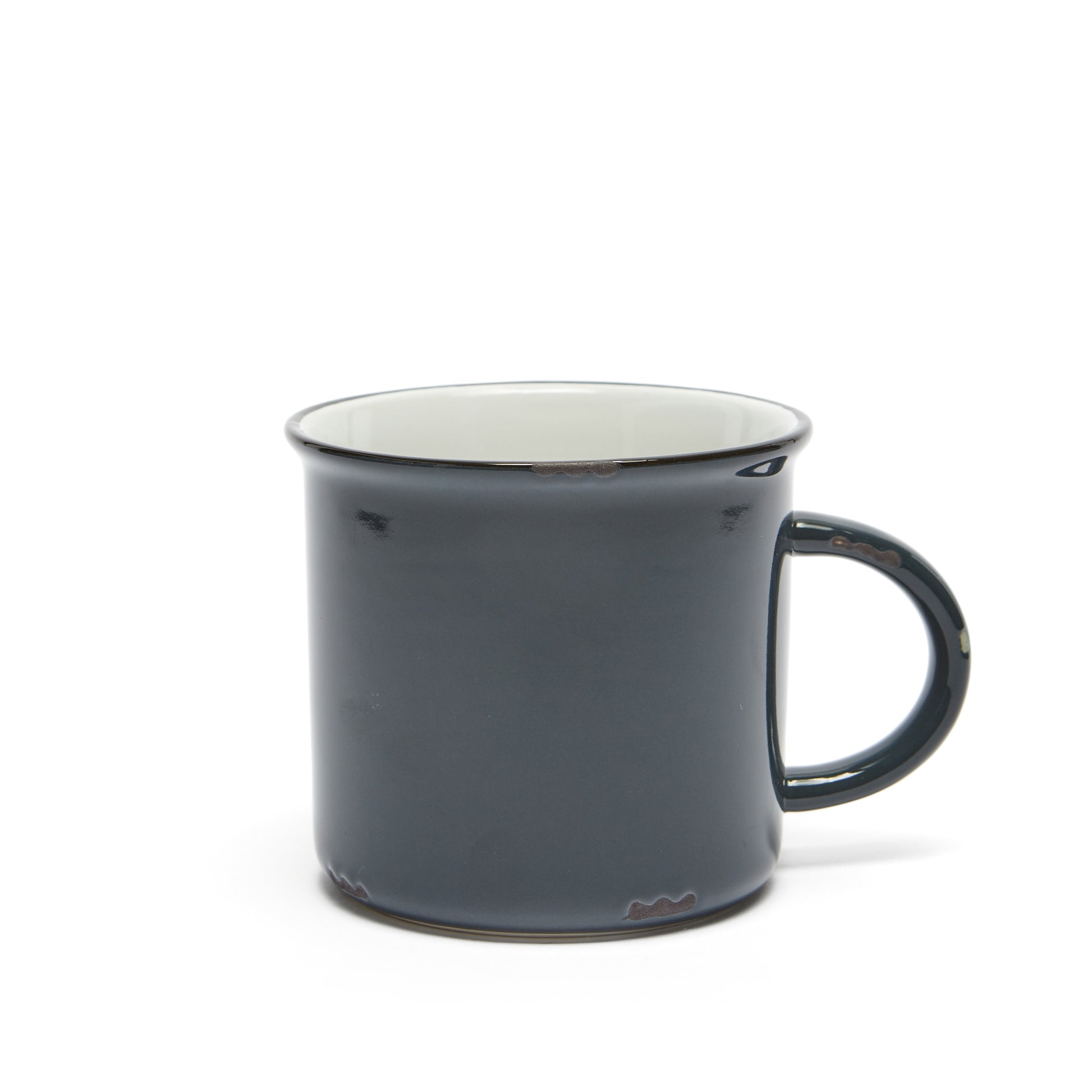 slate tinware ceramic mug